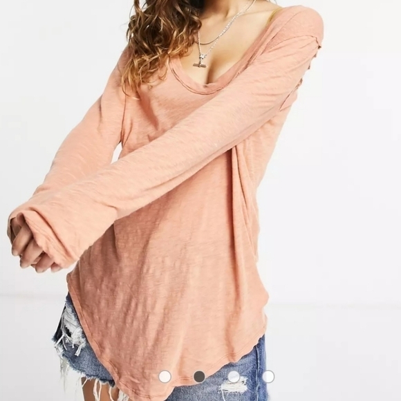 Free People Tops - 𝅺FREE People Betty Long Sleeve sz. XS NWT